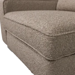 Lazy 1-zits element met arm links boucle zand