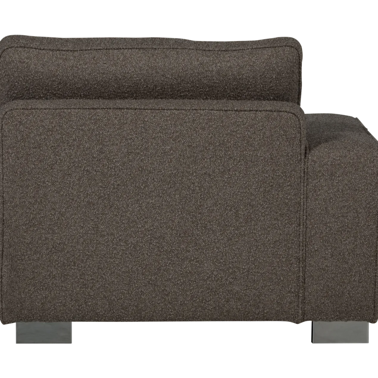 Lazy 1-zits element met arm links boucle antraciet