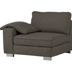 Lazy 1-zits element met arm links boucle antraciet