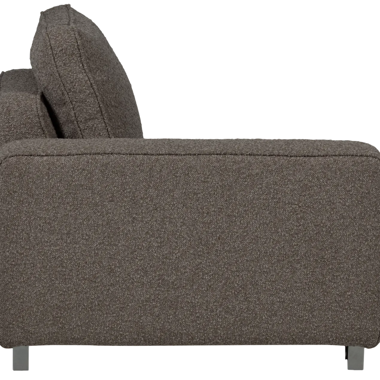 Lazy 1-zits element met arm links boucle antraciet