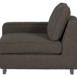Lazy 1-zits element met arm links boucle antraciet