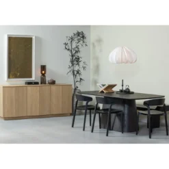 Leah eettafel mdf donkerbruin 200x105 cm