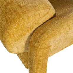 Lenny fauteuil in grove textuur goud/geel