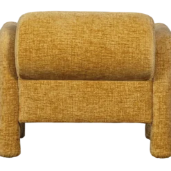 Lenny fauteuil in grove textuur goud/geel