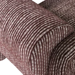 Lenny fauteuil met dessin bordeauxrood