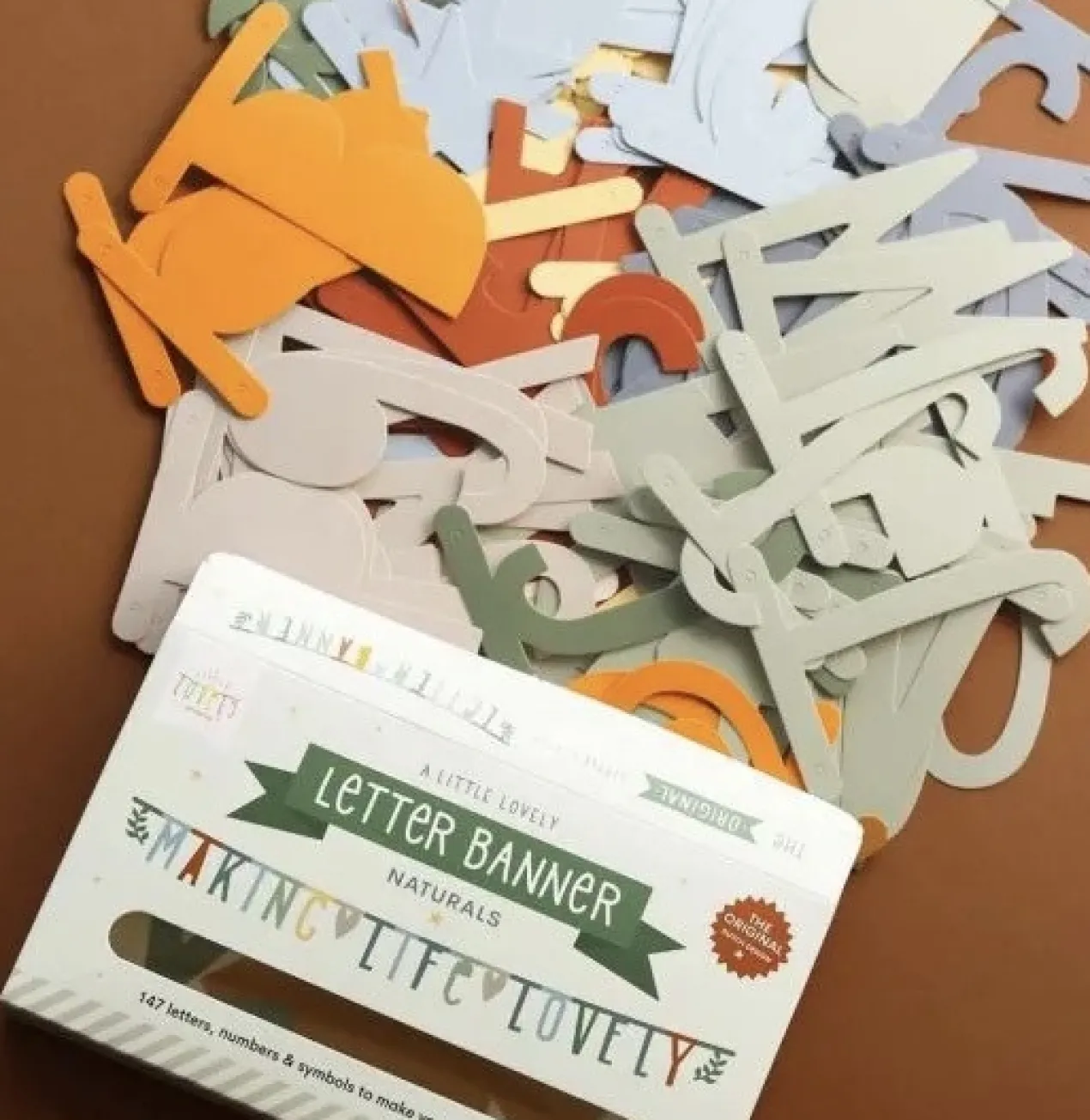Letter banner naturals #1