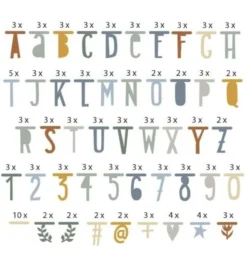 Letter banner naturals #1