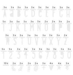 Letter banner zilver #1