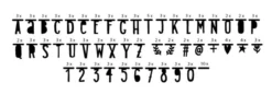 Letterbanner Zwart Zwart