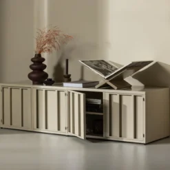 Level tv meubel metaal zand 44x160 cm