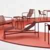 Ligbed Palissade Chaise Longue iron red