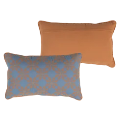Lira kussens blauw/oranje - set van 4
