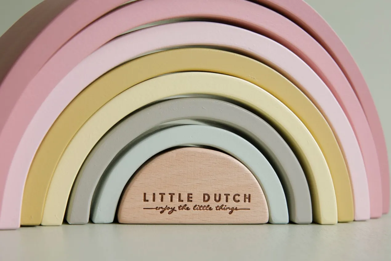 Little Dutch Houten regenboog donkerroze