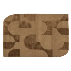 Livo vloerkleed viscose/wol bruin 170x240 cm