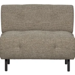 Lloyd fauteuil grof geweven bruin melange