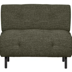 Lloyd fauteuil grof geweven groen melange