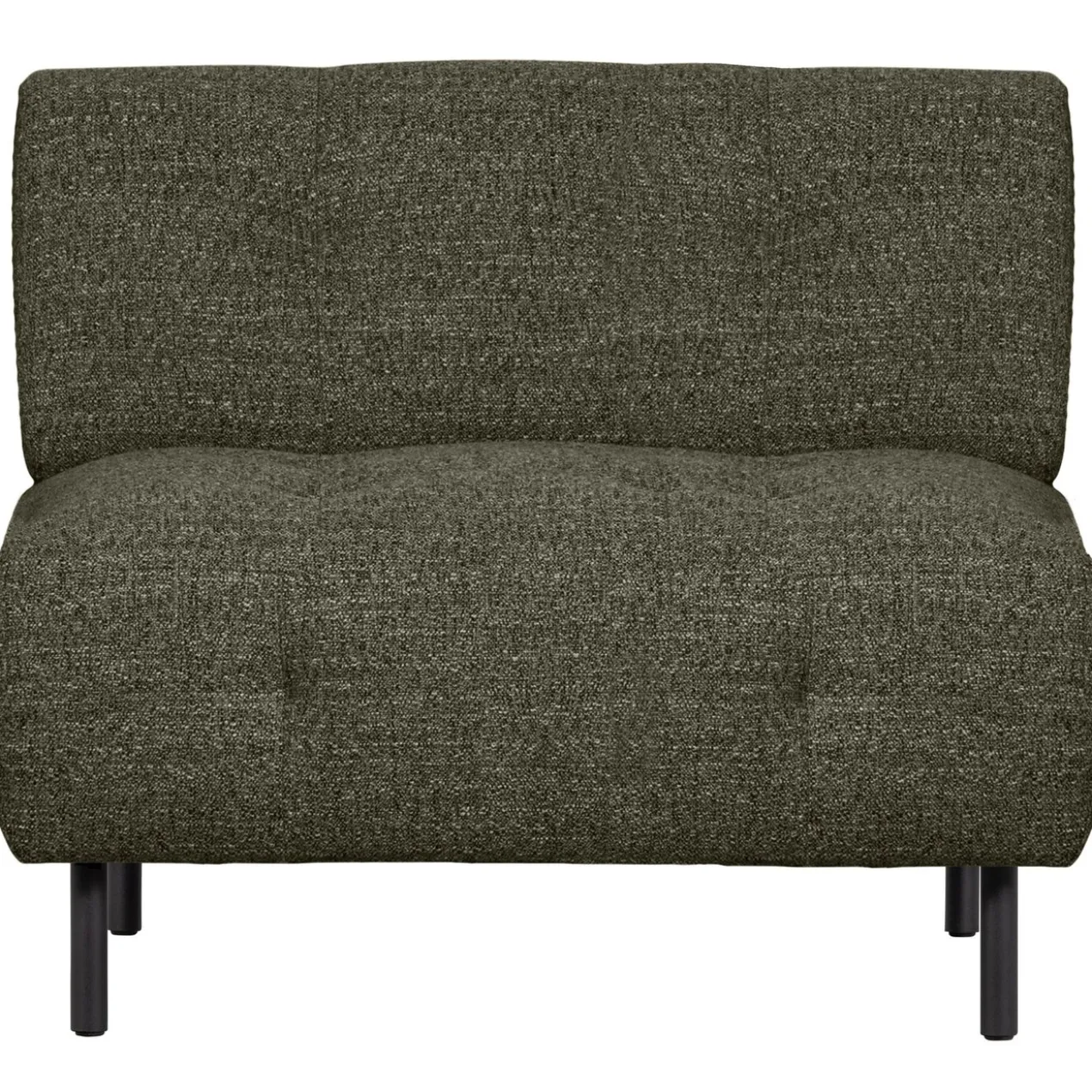 Lloyd fauteuil grof geweven groen melange