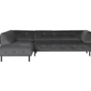 Lloyd hoekbank links velvet cast iron