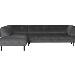 Lloyd hoekbank links velvet cast iron