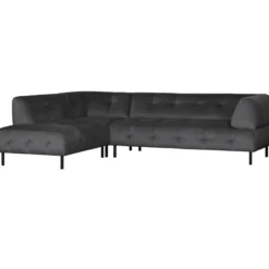 Lloyd hoekbank links velvet cast iron