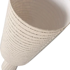 Loft vloerlamp metaal/boucle naturel met strepen 130xo30 cm