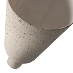 Loft vloerlamp metaal/boucle naturel met stippen 130xo30 cm