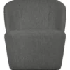 Lofty fauteuil boucle staalgrijs