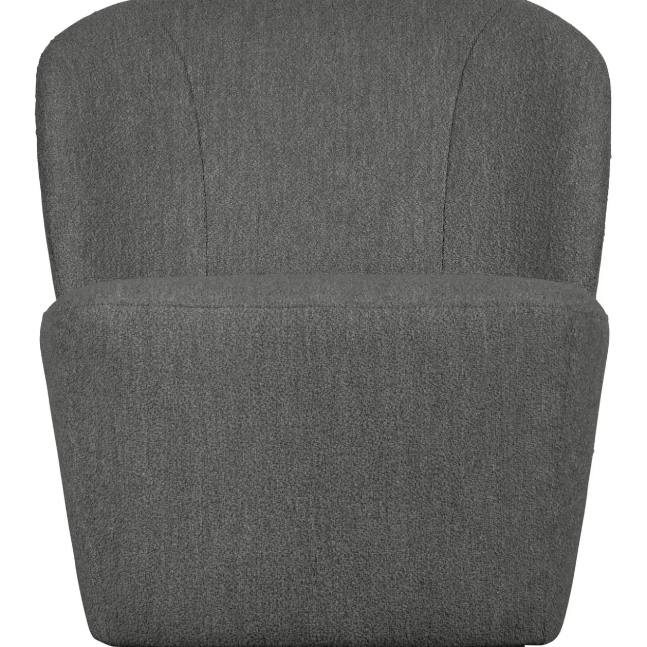 Lofty fauteuil boucle staalgrijs
