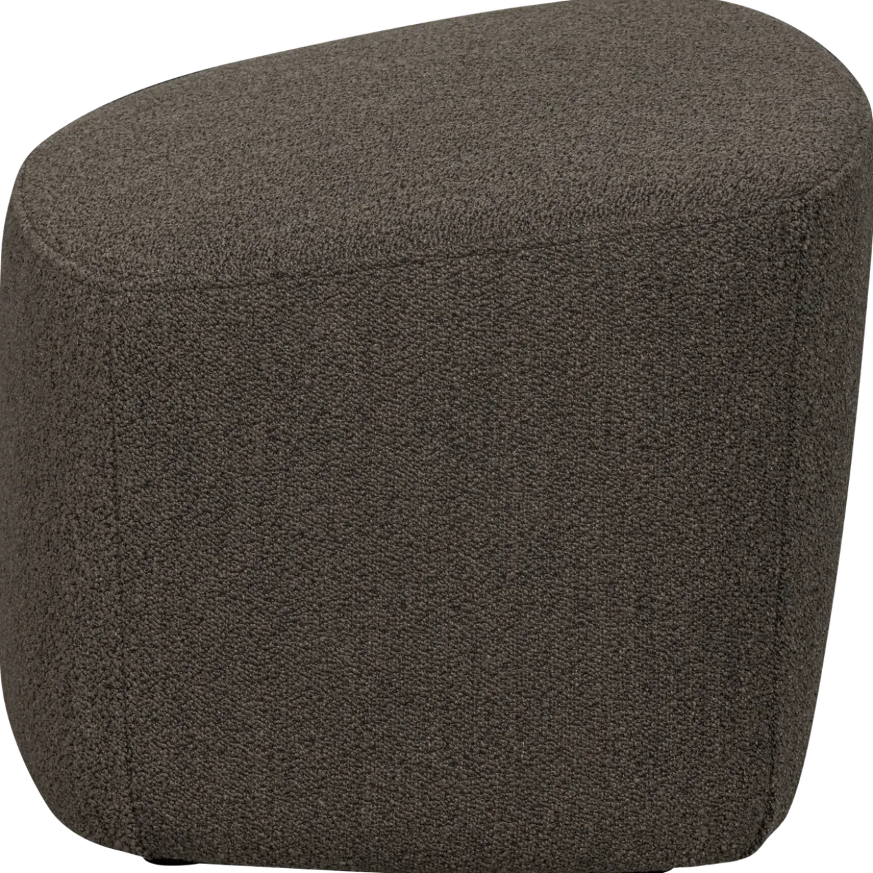 Lofty hocker boucle bruin