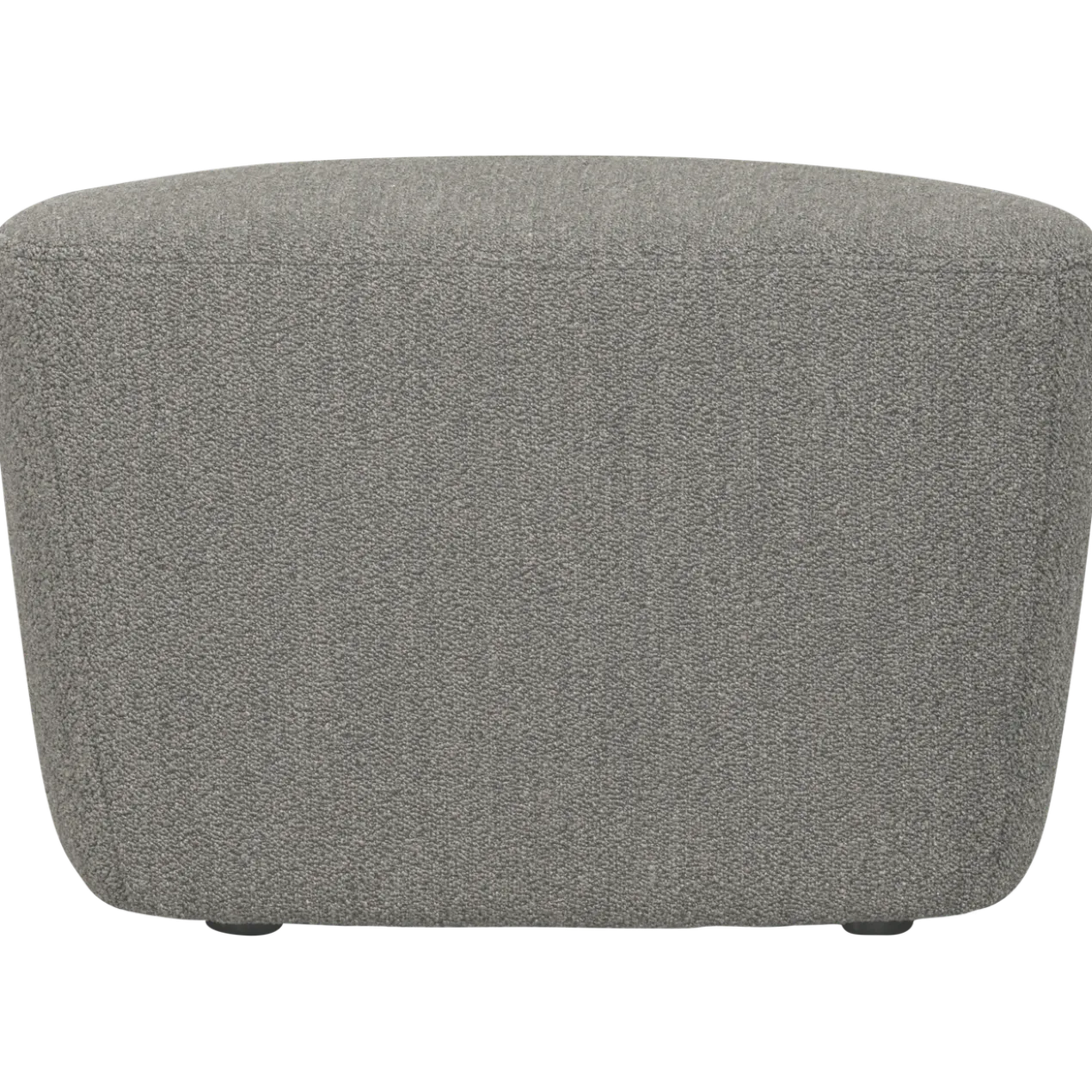 Lofty hocker boucle grijs