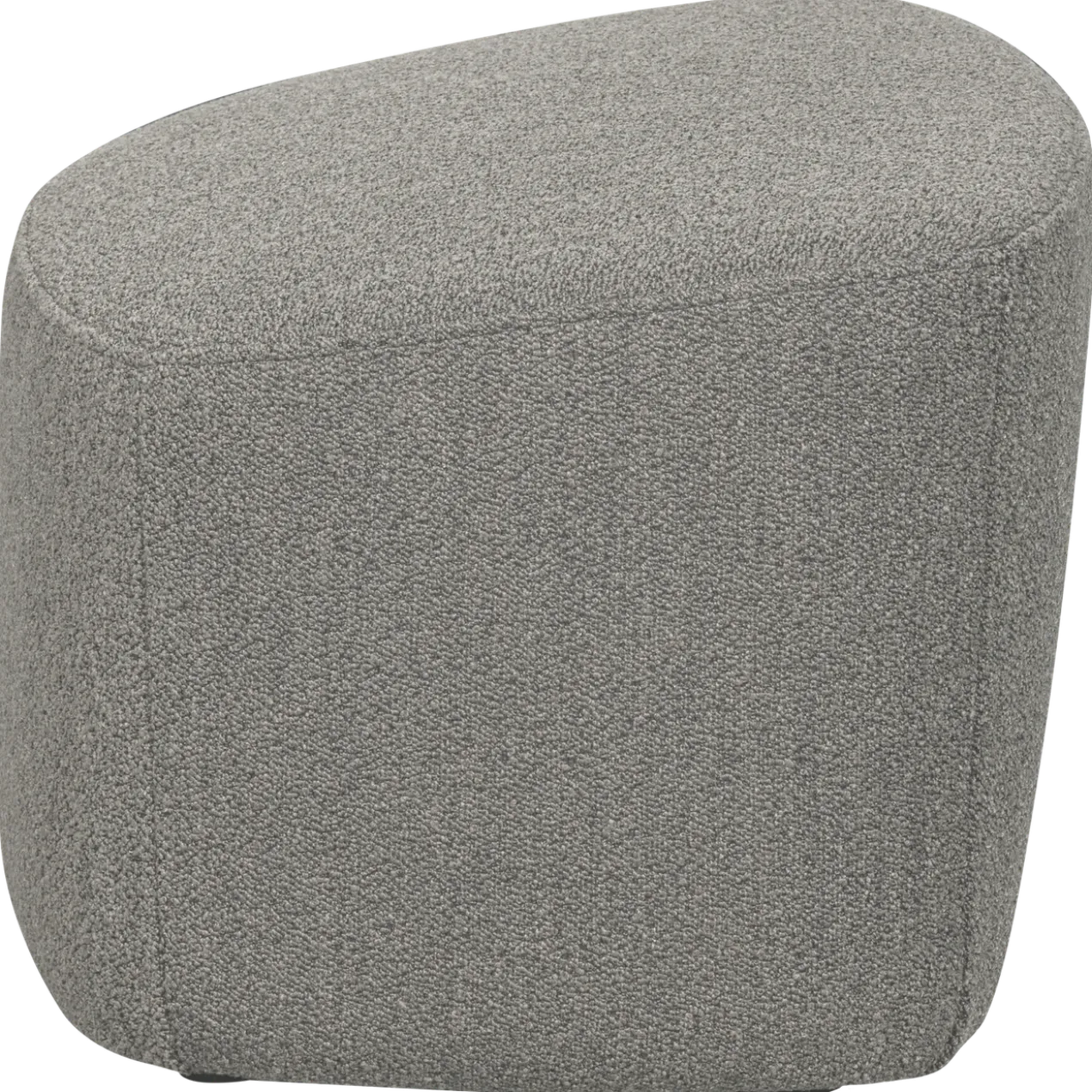Lofty hocker boucle grijs