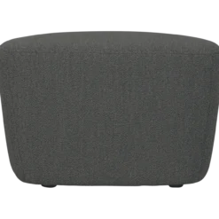Lofty hocker boucle staalgrijs