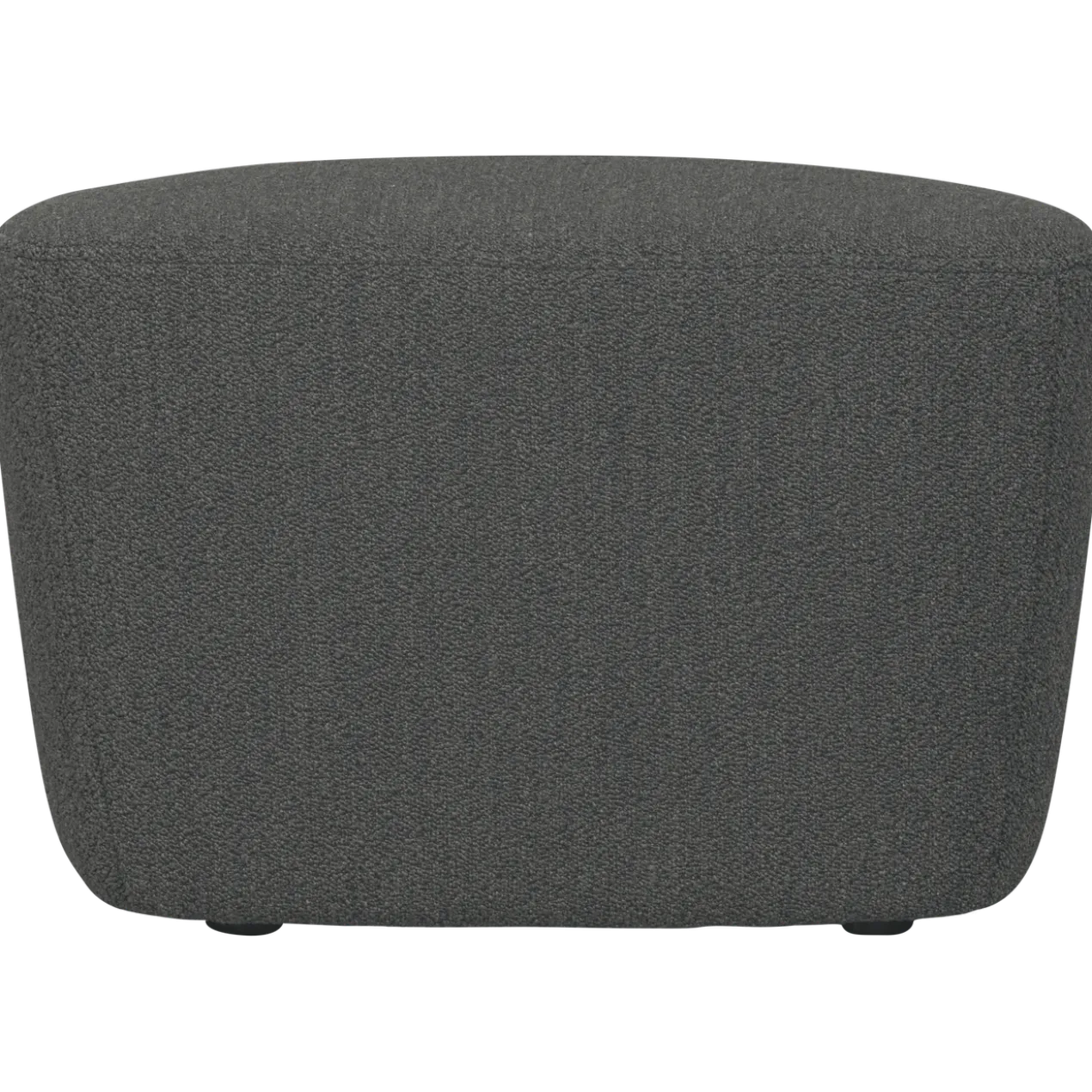 Lofty hocker boucle staalgrijs