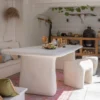 Loggia tuintafel 240x100 cm vezelversterkte polymeer naturel