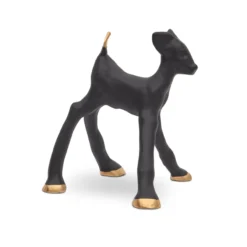 Loods 5 Kunst keramiek Hertje BlitzenHoly Black