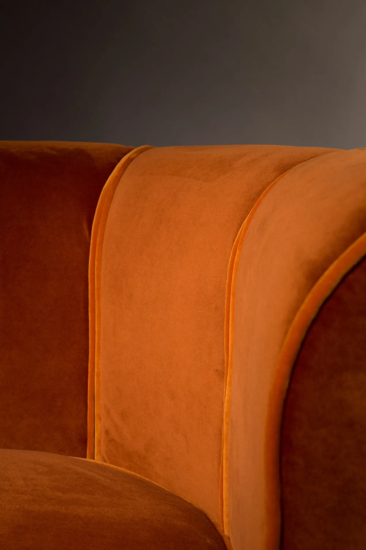 Lounge chair flower orange