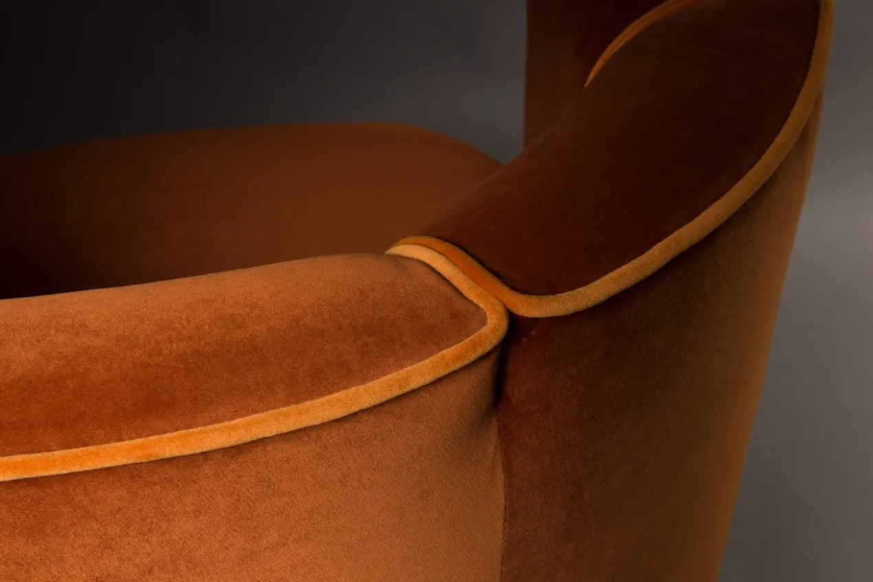 Lounge chair flower orange