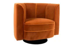 Lounge chair flower orange