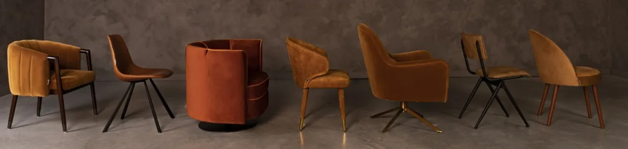 Lounge chair flower orange
