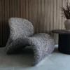 Lounge fauteuil Gaia Donkerbruin gemêleerd