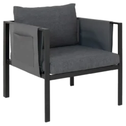 Loungeset Fardau donkergrijs