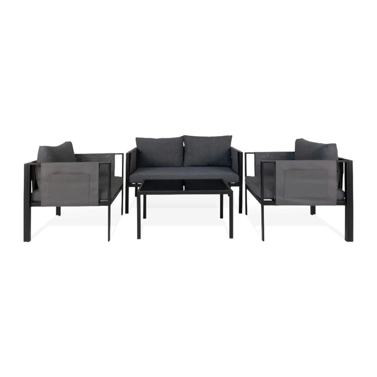 Loungeset Fardau donkergrijs