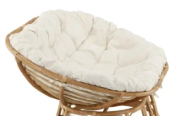 Loungestoel Carina - met zitkussen Gebroken wit