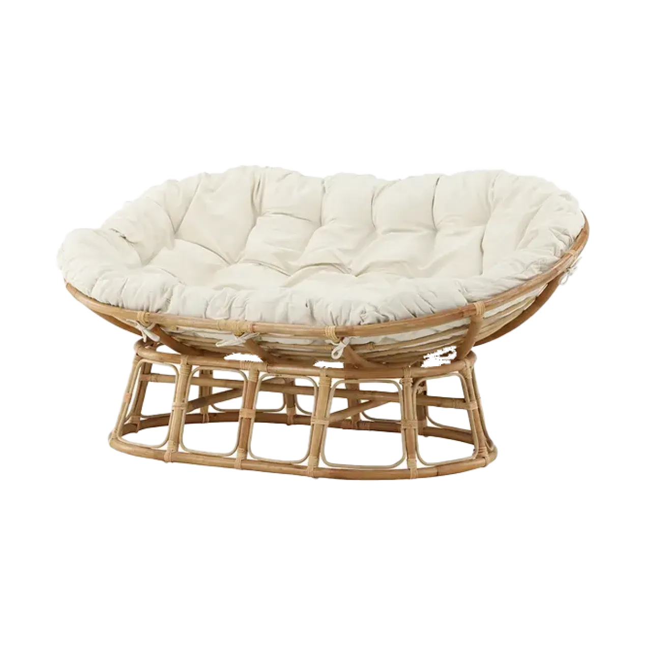 Loungestoel Carina - met zitkussen Gebroken wit