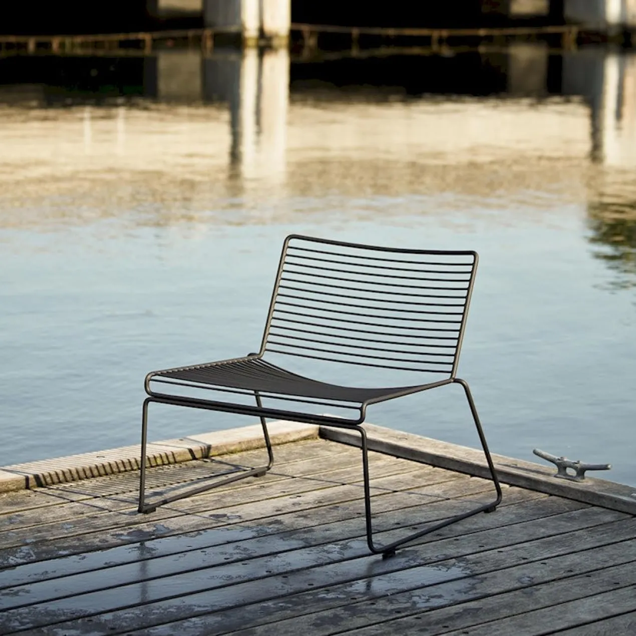 Loungestoel Hee zwart