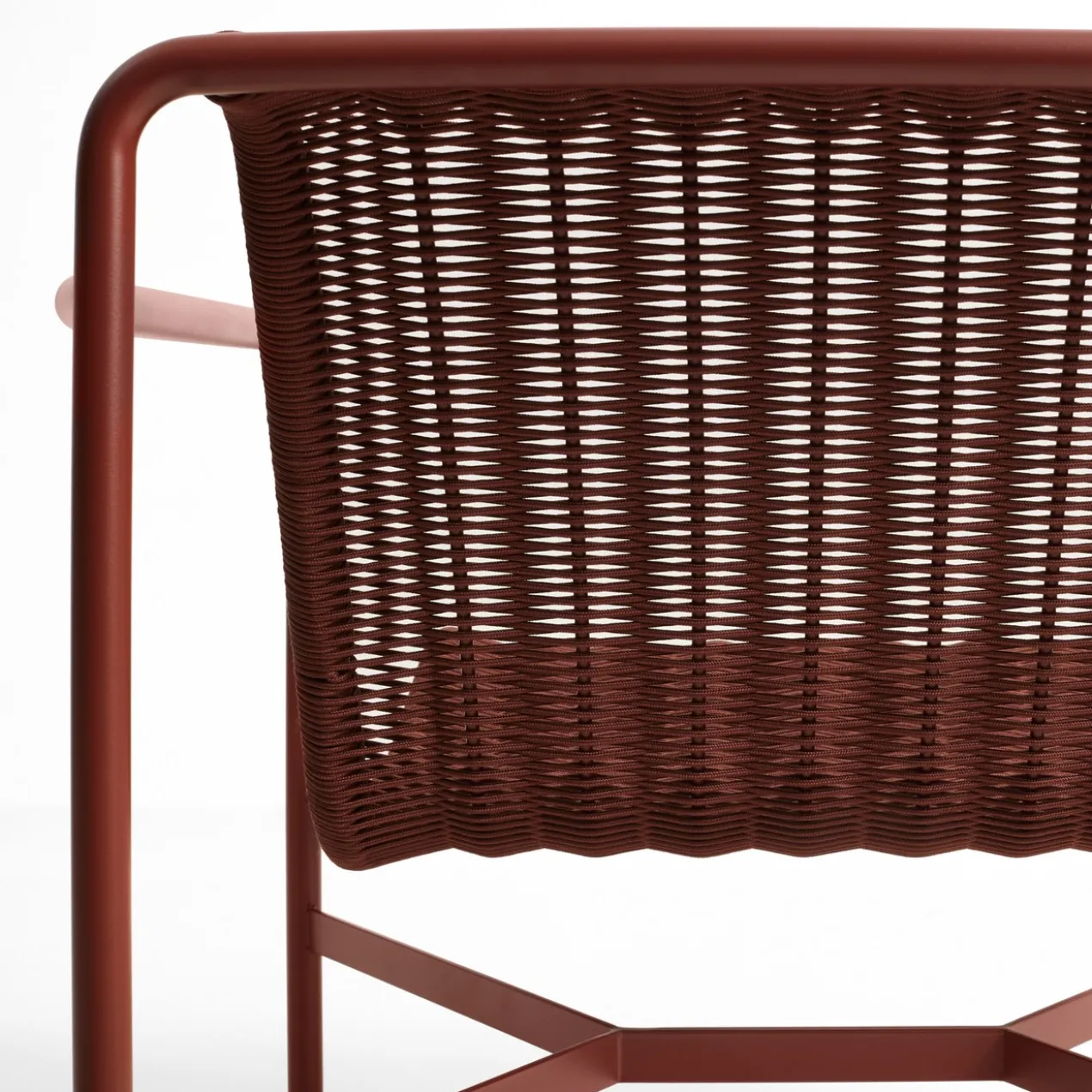 Loungestoel Palissade Cord laag iron red