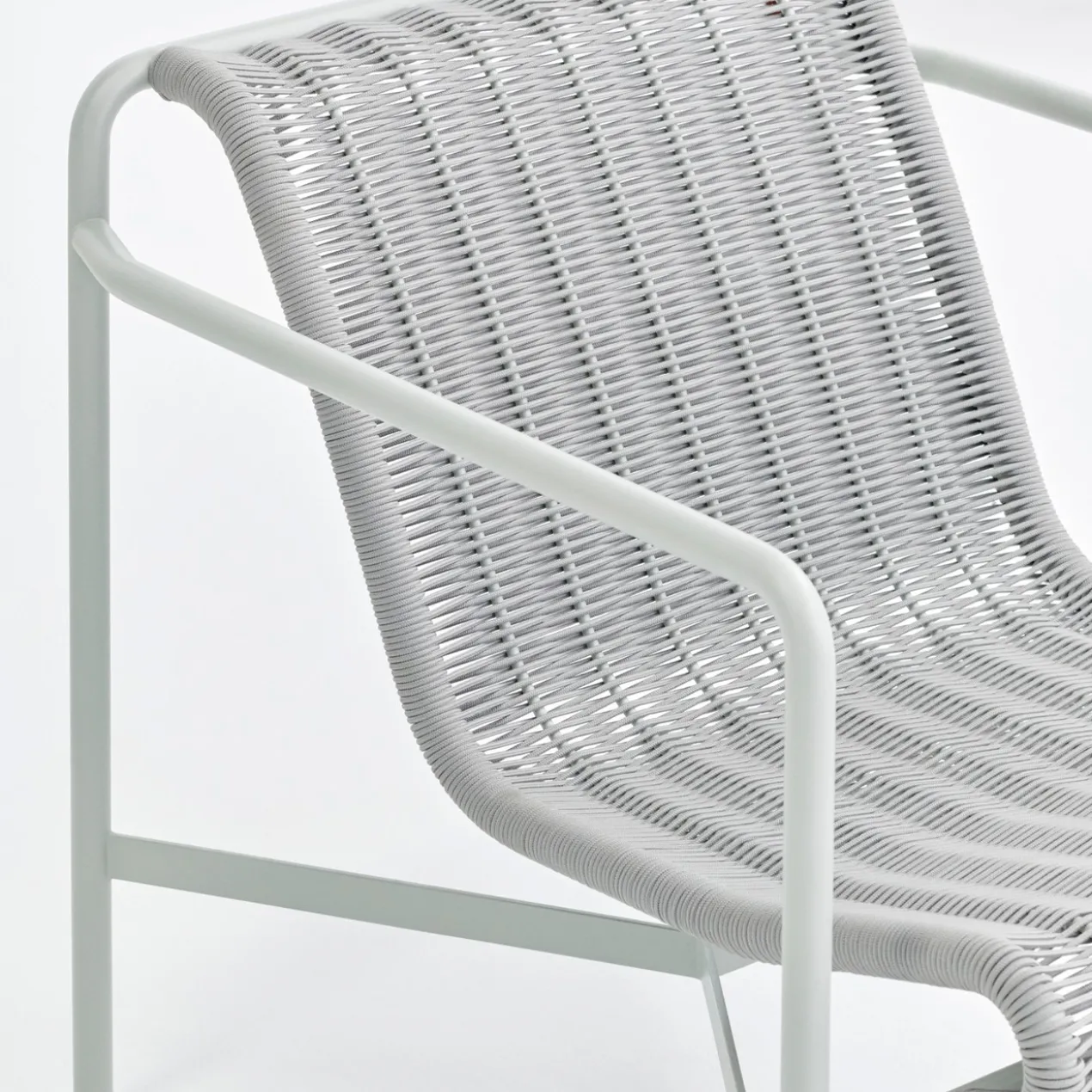 Loungestoel Palissade Cord laag sky grey