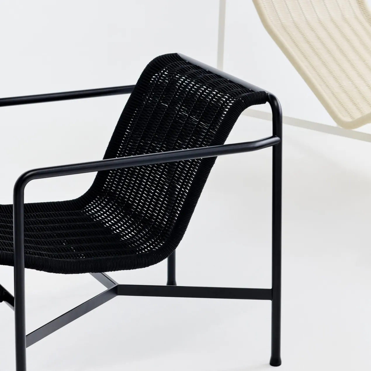 Loungestoel Palissade Cord laag anthracite