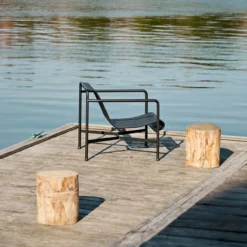 Loungestoel Palissade laag anthracite