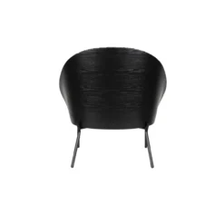 Lounge stoel rodin bouclé zwart